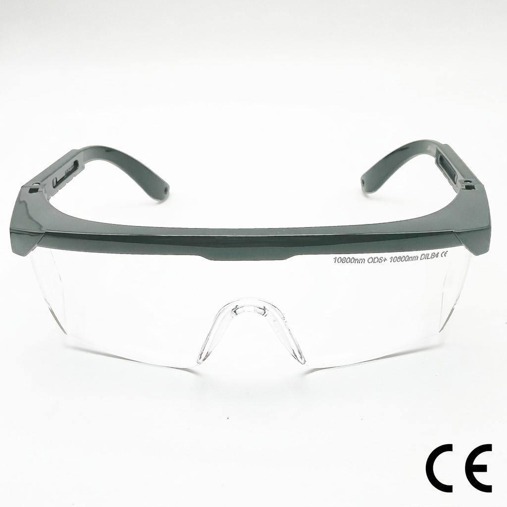 EN207 CO2 Laser Safety Glasses 10600nm Laser Protection Goggle for CO2 Laser Engraving Machine Product Type Eye Protection (Transparent,OD6+ CO2 laser safety glasses) прозрачный