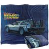 Back To The Future Silky Delorean Supersoft Blanket