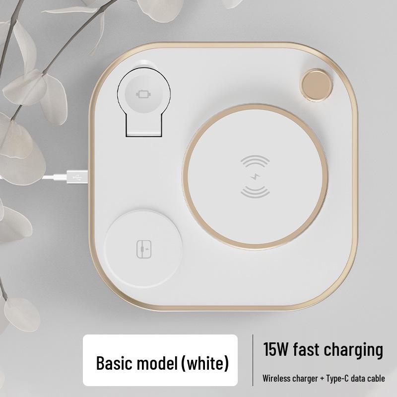 3-in-1 Wireless Charging Lamp for Huawei & Apple Phones, Earphones, Watches