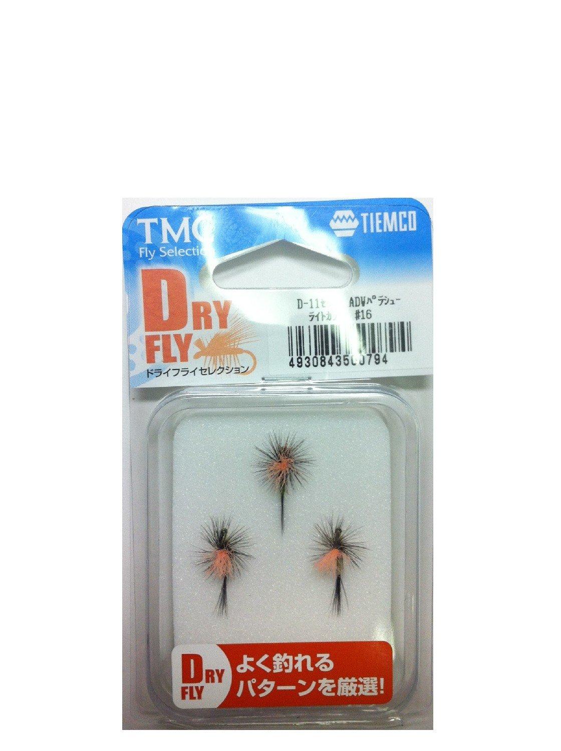 

TIEMCO TMC Complete Dry Fly Set D-11 with ADW Parachute, Light Color, #16