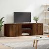 VidaXL TV Cabinet, Television Stand with Shelves and Doors, TV Unit with Living Room Storage, Modern, Oak 833558