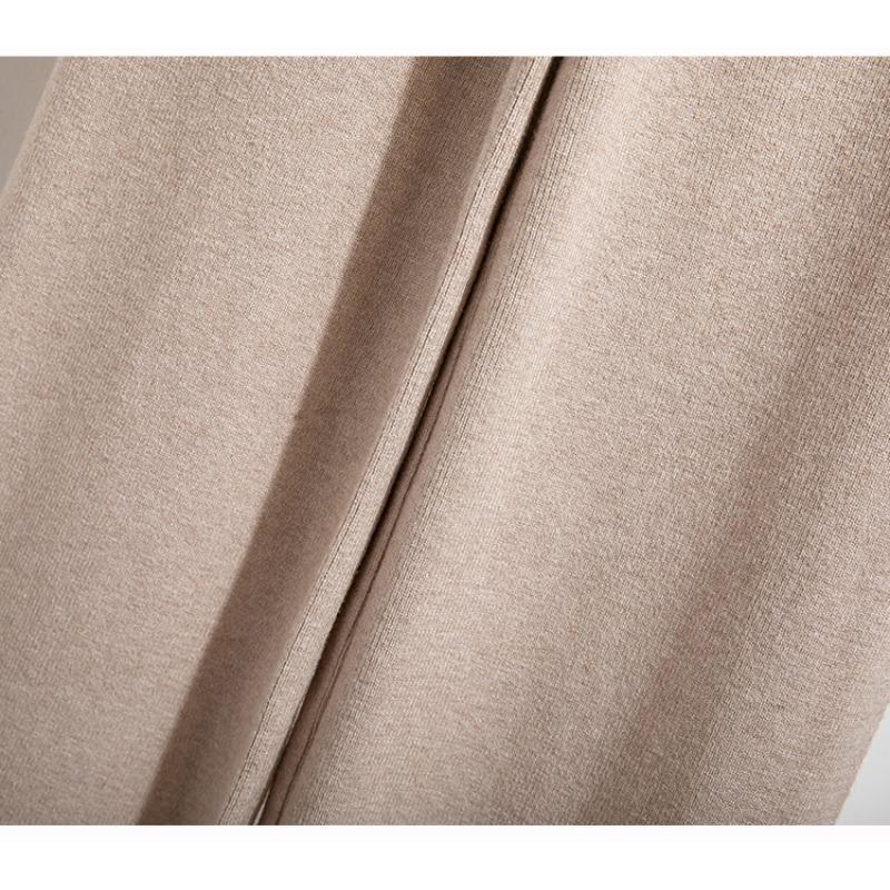 Dimanaf 2025 Autumn Plus Size Harlen Knitted Pants New Women Fashion Loose Vintage Wide-leg Pants