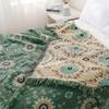 Non-slip Gauze Cotton Sofa Towel Cover, Double-Sided Jacquard, Yarn-Dyed, High Quality, Four Seasons