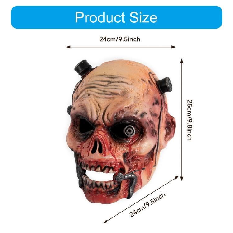 Vampires Mask Zombied Head Mask for Adult,Scary Horror Horrific Demons Monsters Mask Halloween Costume Party Cosplay