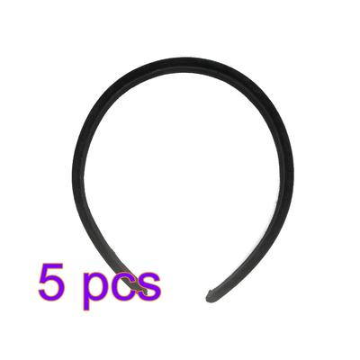 Black Grace Padded Velvet Hair Band Like Headband Solid Hair Band For Women And Girls