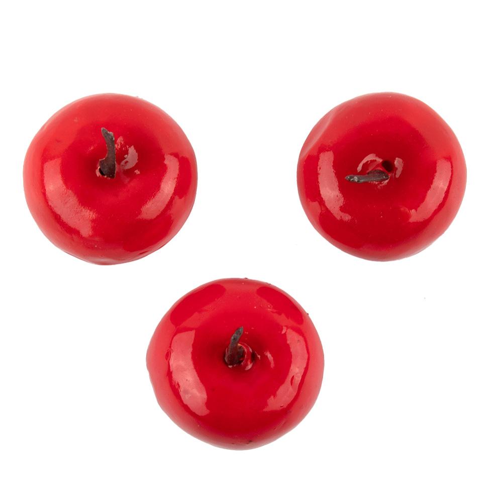 Green Simulation Fruit Plastic Play Toys Props Red Simulation Fruit 3.5cm X 3cm