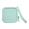 Small Silicone Coin Purse Pouch with Zipper And Wrist Strap, Square Shockproof Fashionable Accessory for Backpacks Storage Bag, Lightweight
