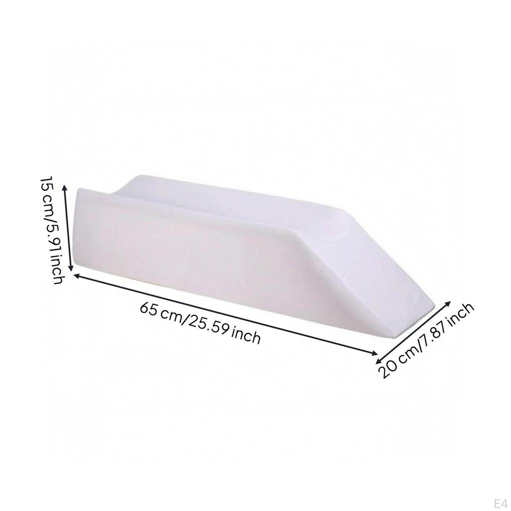 Leg Raised Cushion Foam Pillow Removable Washable Cover Adult Sshape Wht