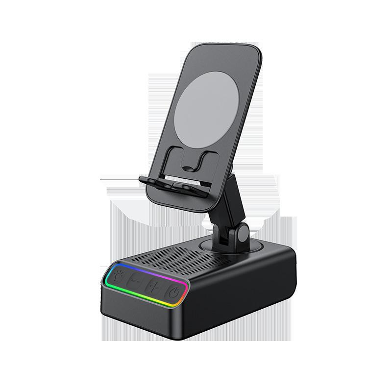 RGB Bluetooth Speaker with Mobile Stand & Power Bank - Ships Same Day