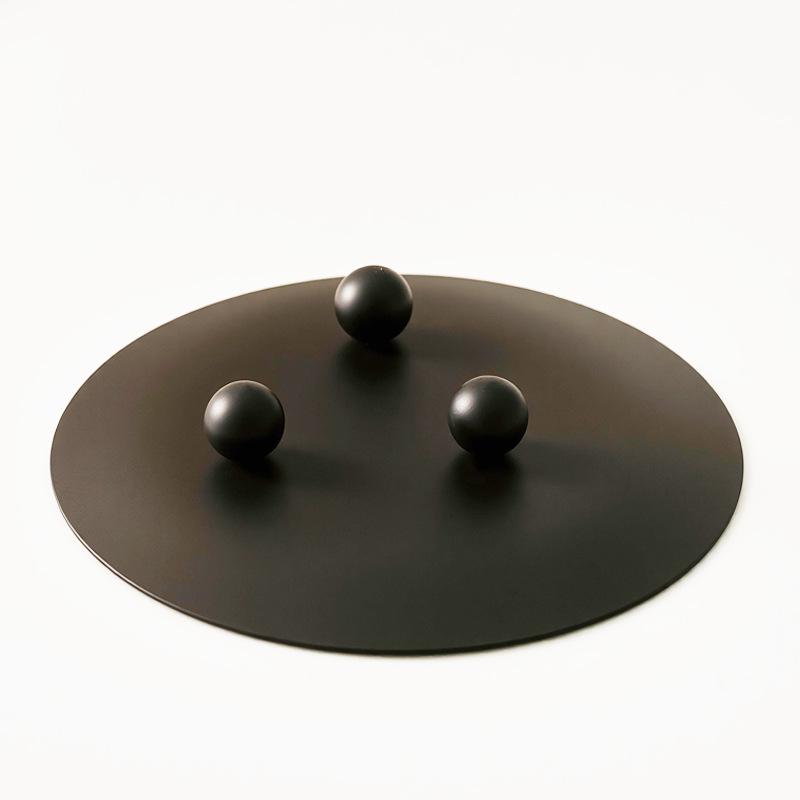 Nordic Romantic Candle Tray: Simple Iron Art Tabletop Ornament Holder
