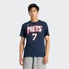 Nike Kevin Durant No. 7 Brooklyn Nets Graphic Crew Neck T-Shirt Men Tops Navy DA7359-419