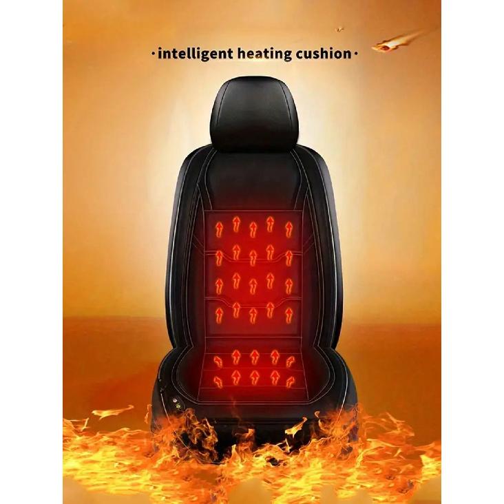 Universal Car Heated Seat Cushion 12V 24V Winter Warm Carriage Heating Blanket - Vehicle Seat Warmer Pad for All Seasons
