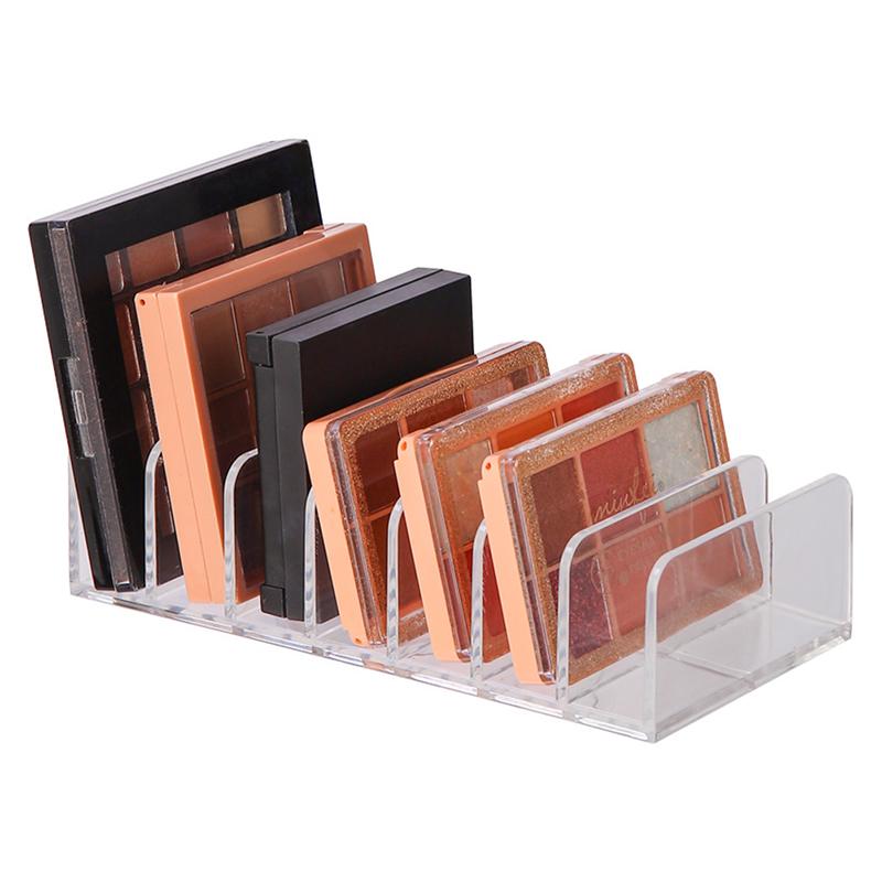 Organizator paleta de fard de pleoape Cutie de depozitare cutie de praf Compartiment pentru suport pentru machiaj