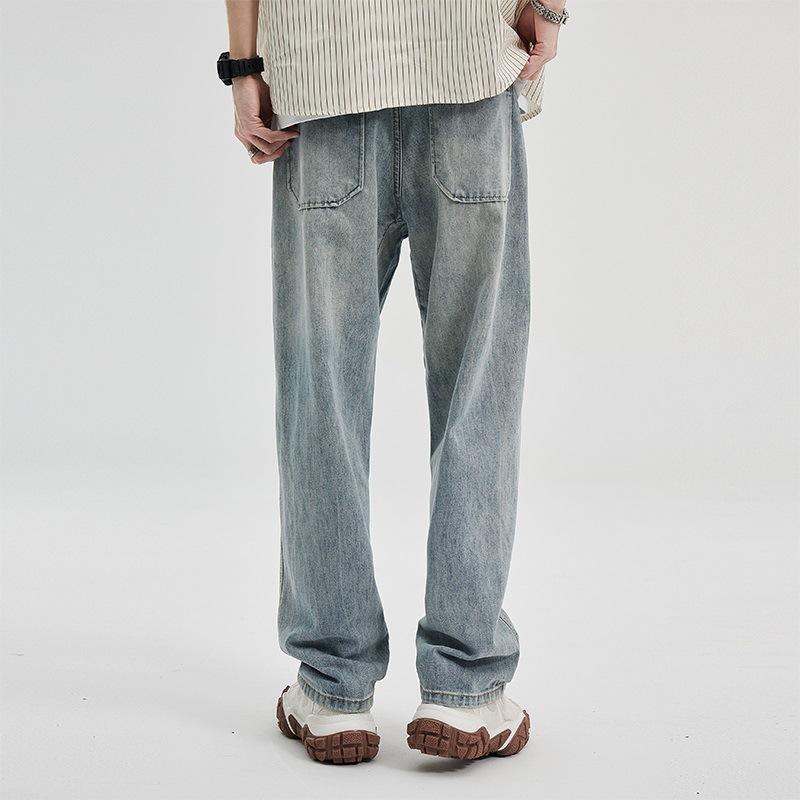 New Spring and Summer Classic Loose Straight-fitting Jeans Versatile High Street Style