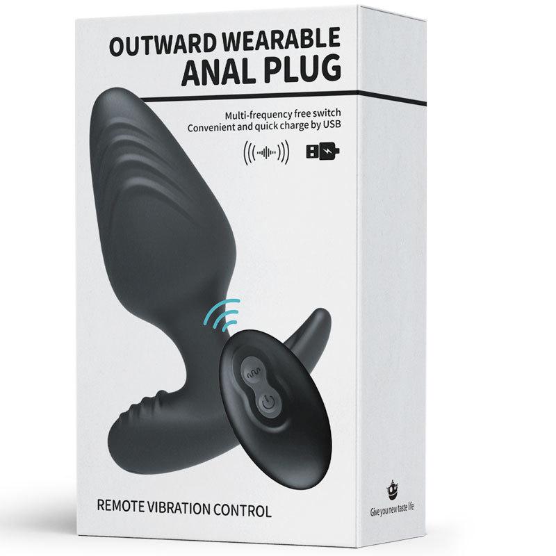Remote-Controlled Silicone Prostate Vibrating Massager for Adults - Wearable Anal Plug for Men and Women