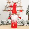 Reusable Faceless Doll Wine Cap Non-woven Wine Bottle Bag Christmas Wine Bottle Cover  Red Wine