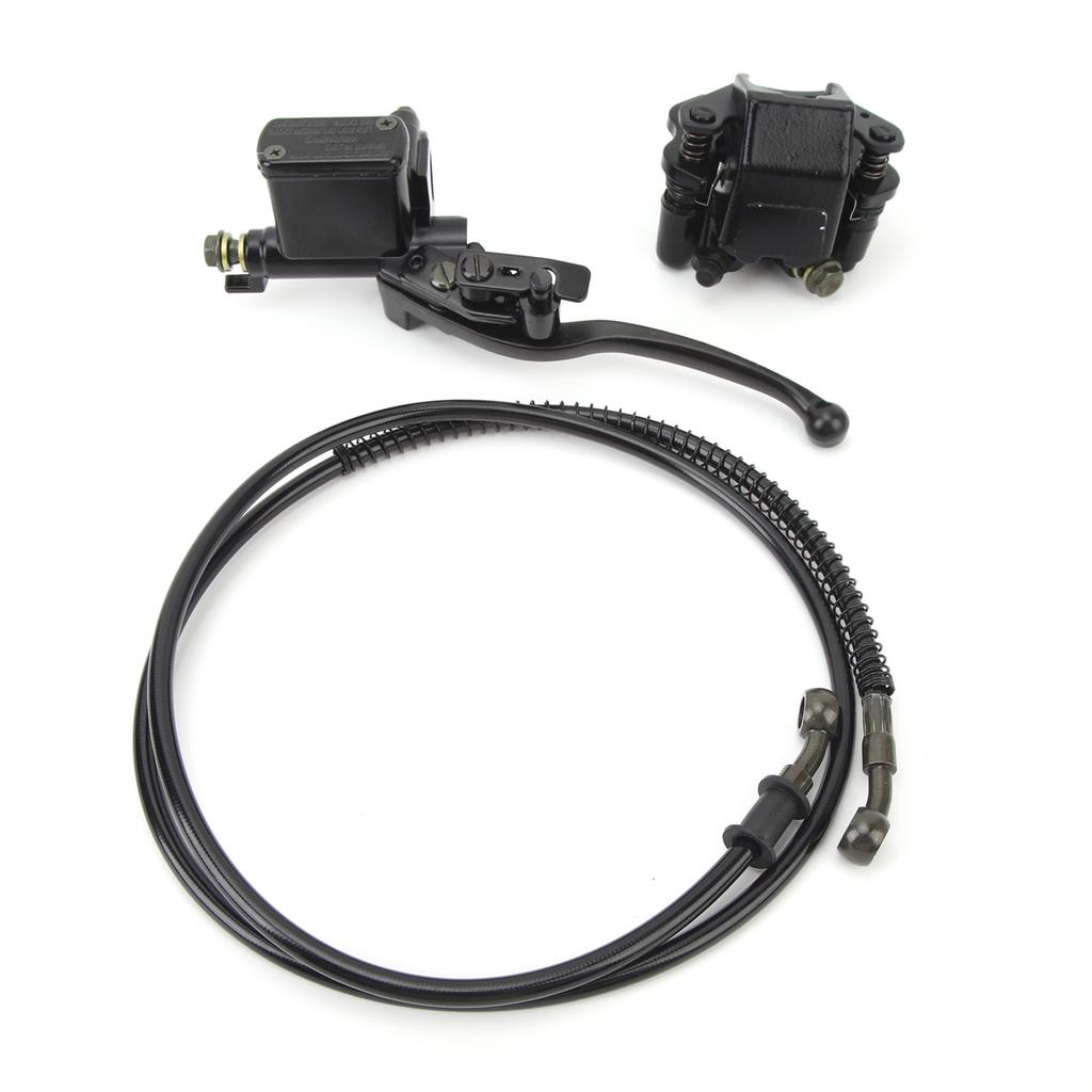 Hydraulic Brake Master Cylinder Caliper Hydraulic Disc Brake Kit for 50cc 70cc 90cc 110cc 125cc 150cc ATV Quad Pit Pro