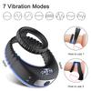 Vibrating Cock Ring for Men Ejaculation Delay Penis Ring Vibrator Silicone Chastity Cage Clitoris Stimulator Sex Toy for Couples