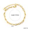 Stainless Steel Bracelet Metal Thick Chain 18K Gold Plated Bracelet Jewelry