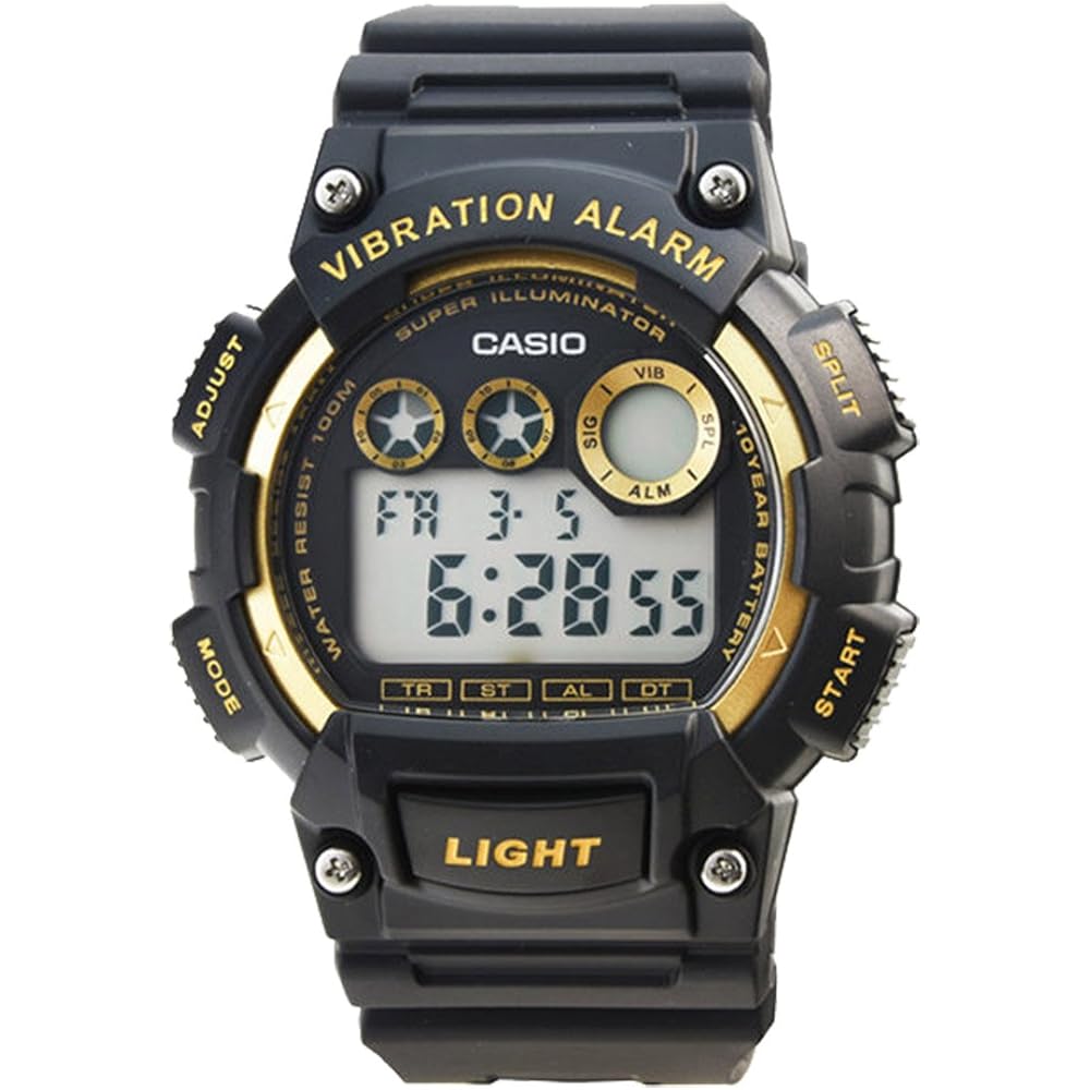 Casio Standard Digital W-735H-1A2 Water Resistant Watch with Alarm and Stopwatch