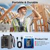 10000mAh Portable Waist Hanging Neck Fan Strong Cooling Wind Outdoor work fan for camping searchlight Travel Farms Fishing