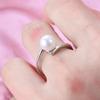 High Quality Trendy Shell Pearl 925 Silver Ladies Wedding Ring Jewelry For Women Gifts