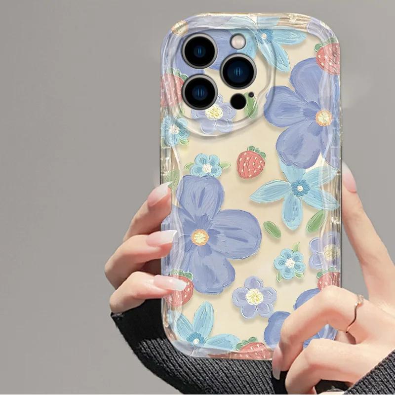 Strawberry Fruit Wrist Chain Phone Case For Motorola Moto Edge 50 Fusion Pro Ultra G84 G14 G75 G35 G05 G15 G22 G24 G54 G34 E13