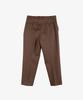 CONNECT KINLOCH Two-Puck Tapered Wool Twill Pants (Brown)