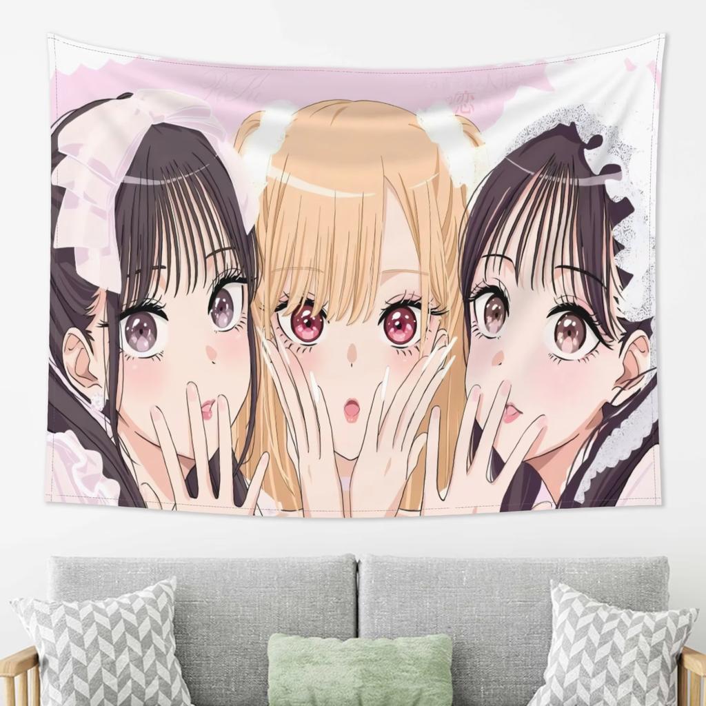 Anime Manga Obsessed Fans Tapestry Background Cloth Anime Fan Dorm Room Wall Art Fantasy Genre Enthusiasts Wall Hanging