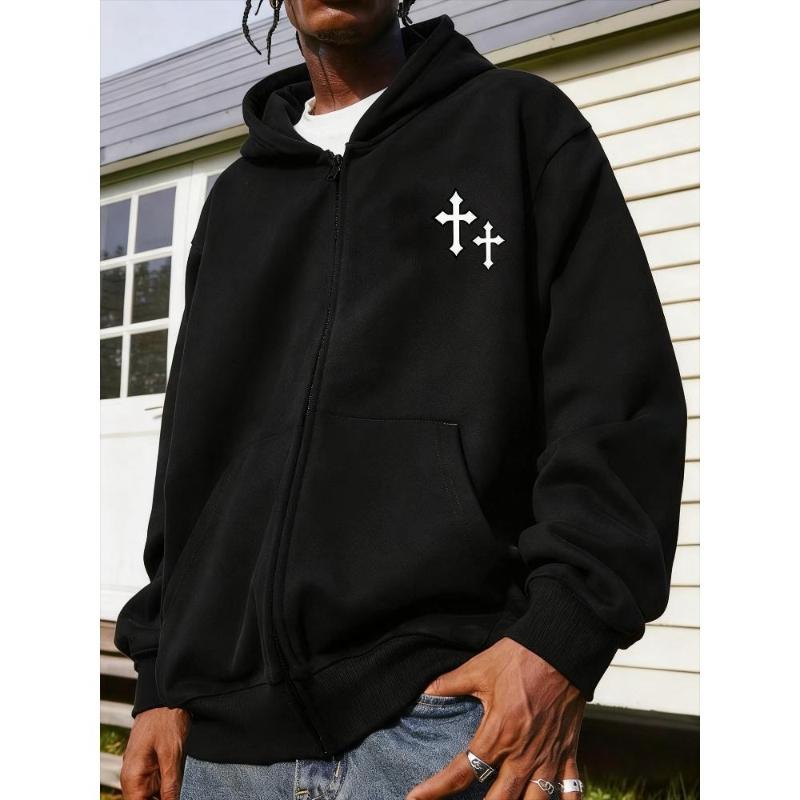 

Cropped Length Hoodie, Versatile Style for Trendy Silhouettes XXL чорний