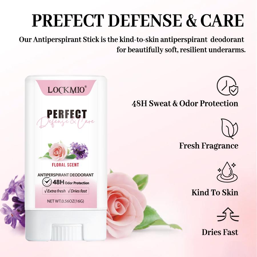 Antiperspirant Deodorant Stick 48H Long Lasting Refreshing Fragrance Body Odor Remover for Summer