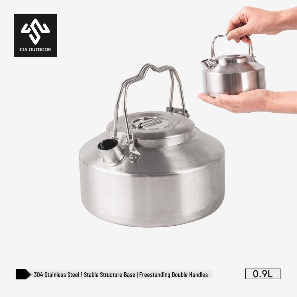 CLS 1L Ultra-Light Outdoor Camping Kettle - 304 Stainless Steel Mini Teapot/Coffee Pot