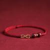 Bringt Glück Rotes Perlen Unendlich Zinnober Perlen Armband Für Frauen Männer Rotes Seil Partnerarmband Anhänger Party Schmuck Geschenk