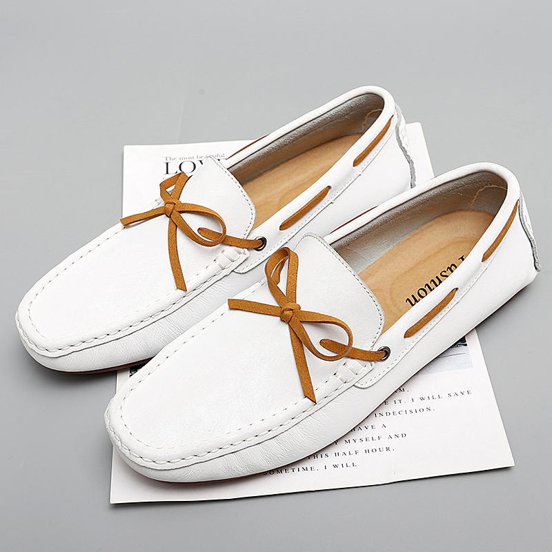 Man Shoe 2024 Leisure Walk Loafers Shoes Men Classic Brand High Quality Leather Comfy Drive Boat Shoes Comfortable Handmade Soft