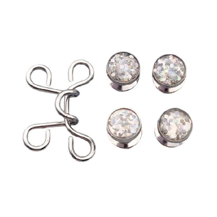 Detachable Jeans Button Pins No Sewing Required Trousers Waist Tightener Metal Waist Buckles Trouser Button Pins