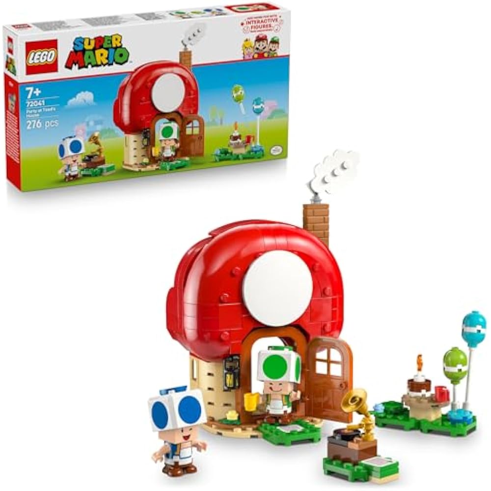 LEGO (LEGO) Super Mario Toad House Home Party Toy Toy Birthday Gift Blocks Boys Girls Kids 7 Year...