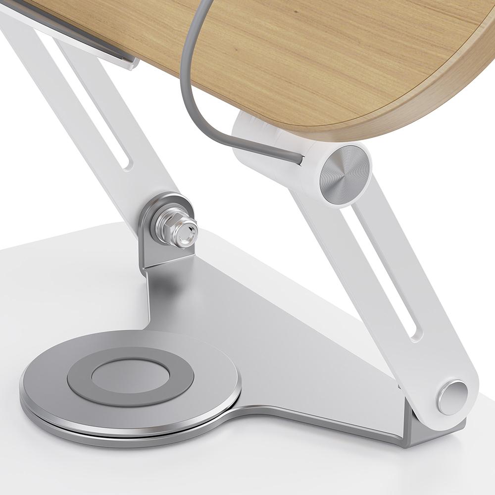 

Book Stand, 360 degrees Rotating Double Rod Book Stand Carbon Steel Double Rod Stand Book Stand Design for 17 Inch Laptop