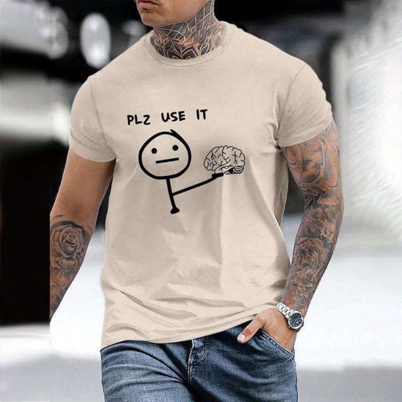 2024 New Funny 3D Print Men's T-Shirt Outdoor Daily Casual T-Shirts Clothing Oversized Soft Fitness Muscle Short Sleeve Tops Men