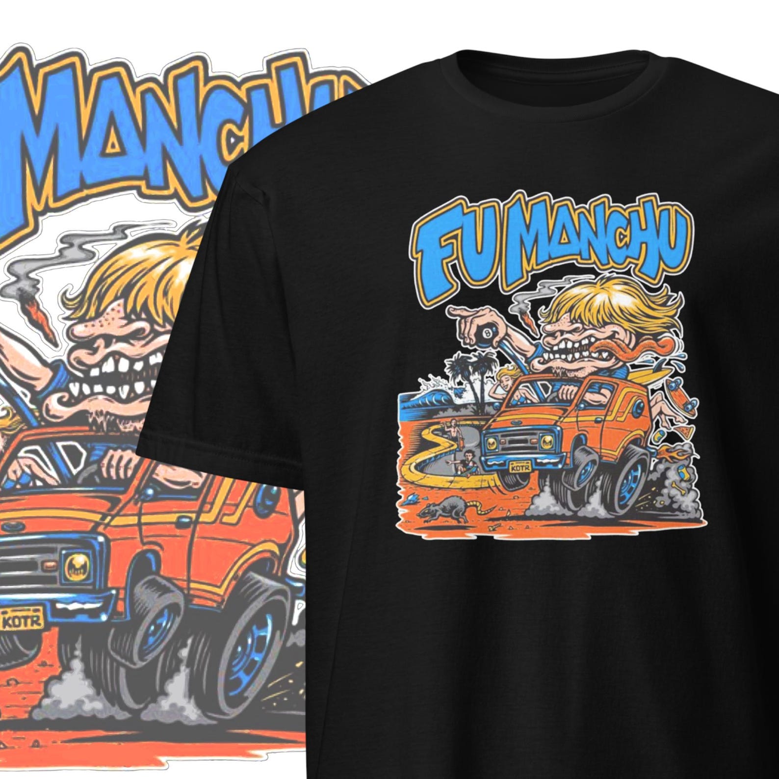 Fu Manchu T shirt Psychedelic Rock Clothing Stoner Rock Streetwear L