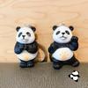 Kreslená Panda Přívěsek na Klíče Roztomilý Přívěsek Panda Kroužek na Klíče Vynikající Všestranné Doplňky pro Dekoraci Batohu Dárky