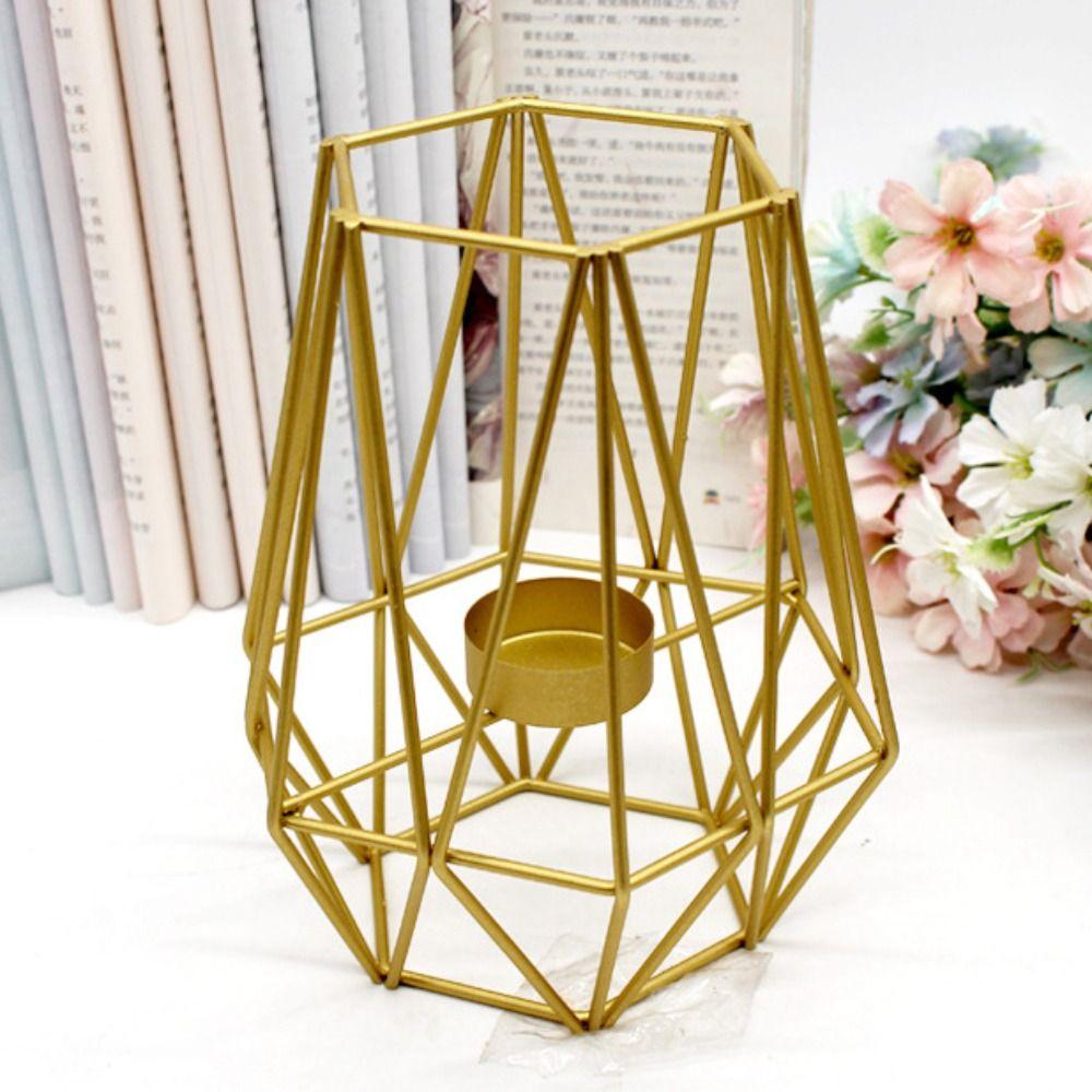 Creative Craft Candelabra Wrought Iron Candlestick Aromatherapy Candle Stand  Atmosphere