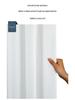 Blogger-Approved White Jacquard Waffle Shower Curtain - Punch-Free, Waterproof, Thick Fabric