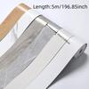 1PC 5m/196.85inch Marble Self-adhesive Border Floor Stickers for Living Room Skirting Line Waterproof Vinyl Waist Line Wallpaper