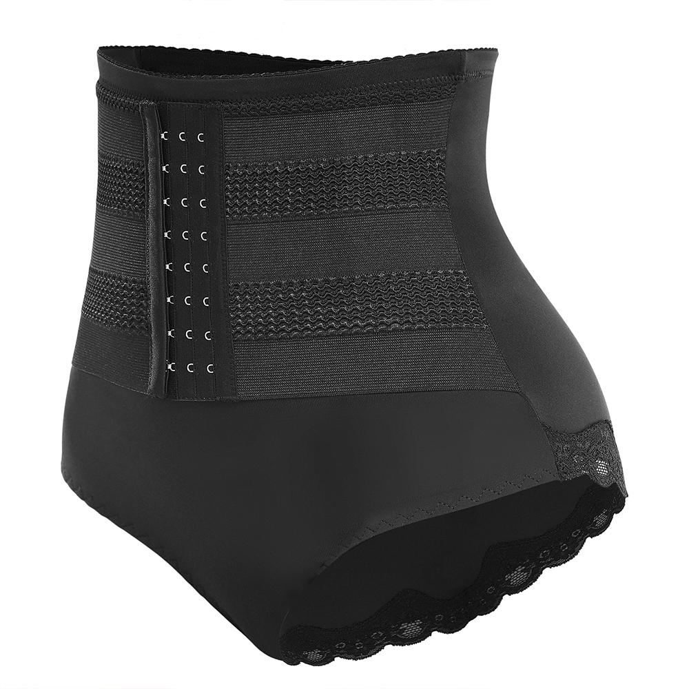 

Женское корректирующее белье для ягодиц, утягивающее, бесшовные трусики с высокой талией, утягивающее нижнее белье L чёрный