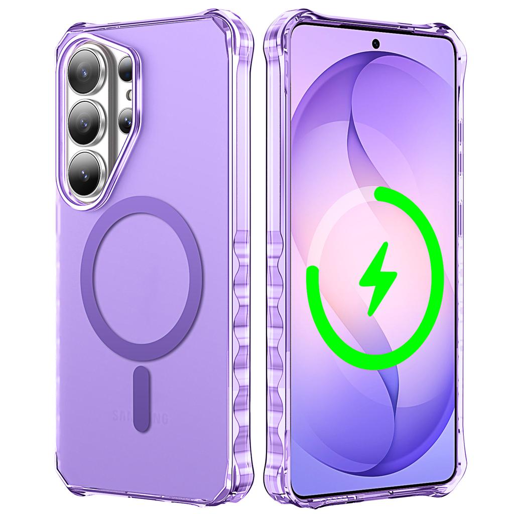 Applicable To Samsung S26Ultra Wave Magnetic Mobile Phone Case S25Ultra Matte S24Ultra Anti-drop Protective Case