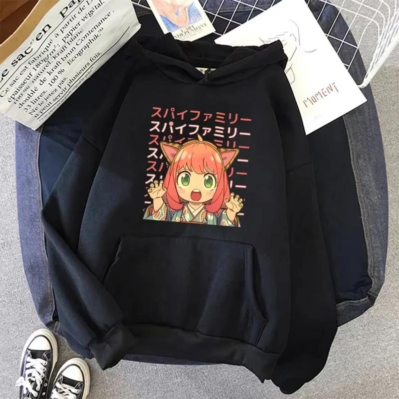 2025 Autumn SPY X FAMILY Women Hoodie Anya Forger Harajuku Kawaii Manga Spyxfamily Sweatshirt Casual Street Anime Graphic Pullov