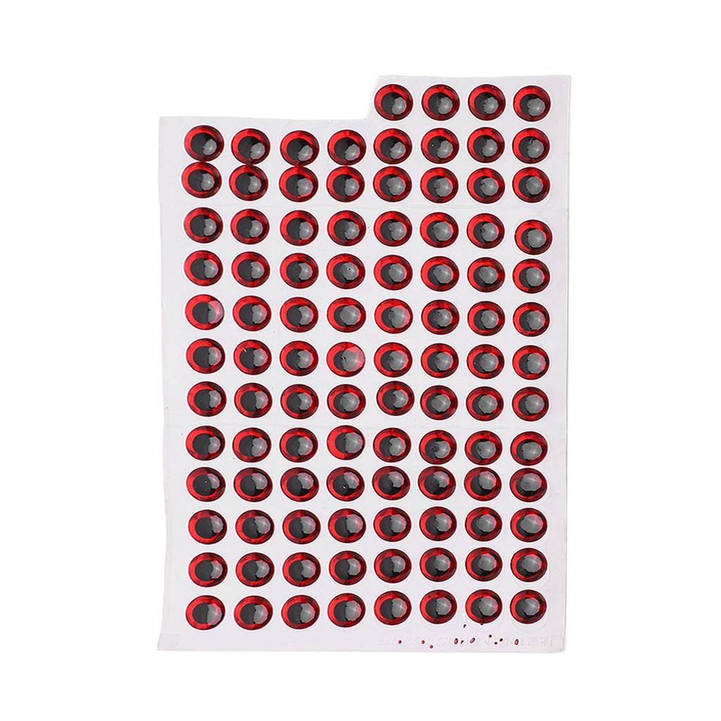 100 Stück 10mm Künstliche Angelaugen Fischaugen Aufkleber Angelzubehör Tackle Angelköder
