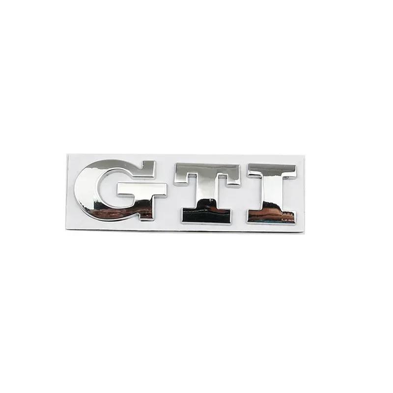 AABIK1 Metalen GTI Logo Auto Achterklep Embleem Zijstickers voor Volkswagen VW Golf 4 5 6 7 8 Polo Jetta Tiguan Passat