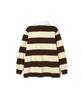 Seutyudioaenpaleukeu Striped Rugby Shirt_Brown
