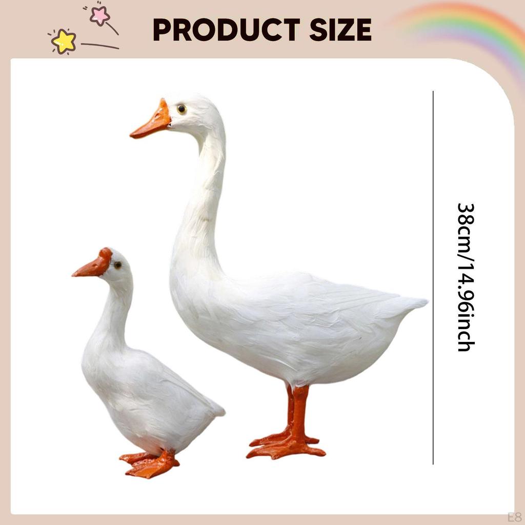 Statue Decoration Cute Showpiece Simulation Sculpture Animal Figurine for Outdoor Indoor Porch Farm